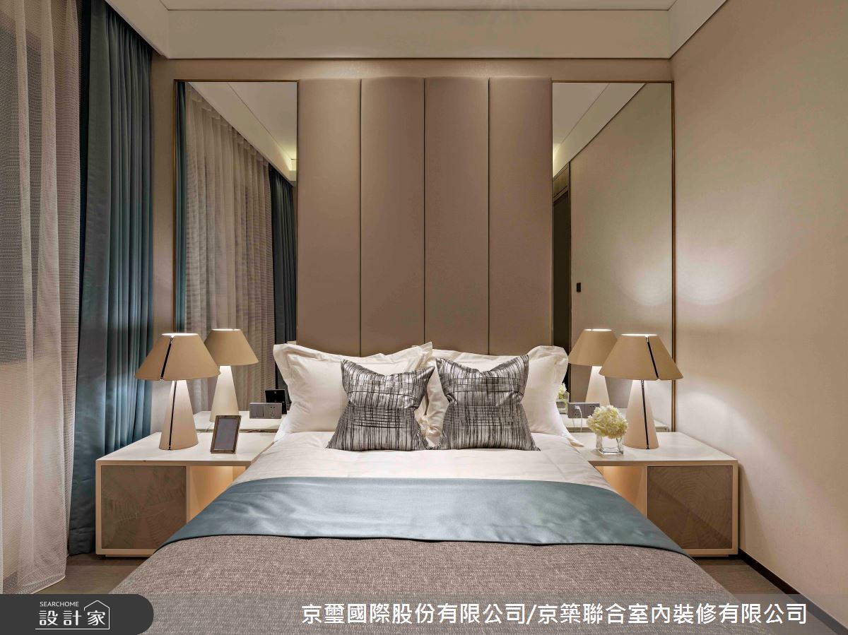 57坪預售屋＿現代風臥室案例圖片＿京璽國際股份有限公司/京築聯合室內裝修有限公司＿京璽國際_線‧構 空間形意_57坪現代風之22