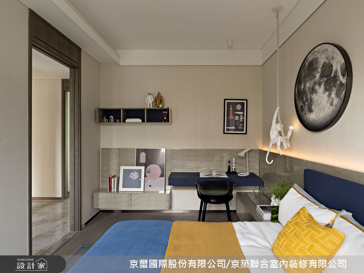 57坪預售屋＿現代風臥室案例圖片＿京璽國際股份有限公司/京築聯合室內裝修有限公司＿京璽國際_線‧構 空間形意_57坪現代風之20