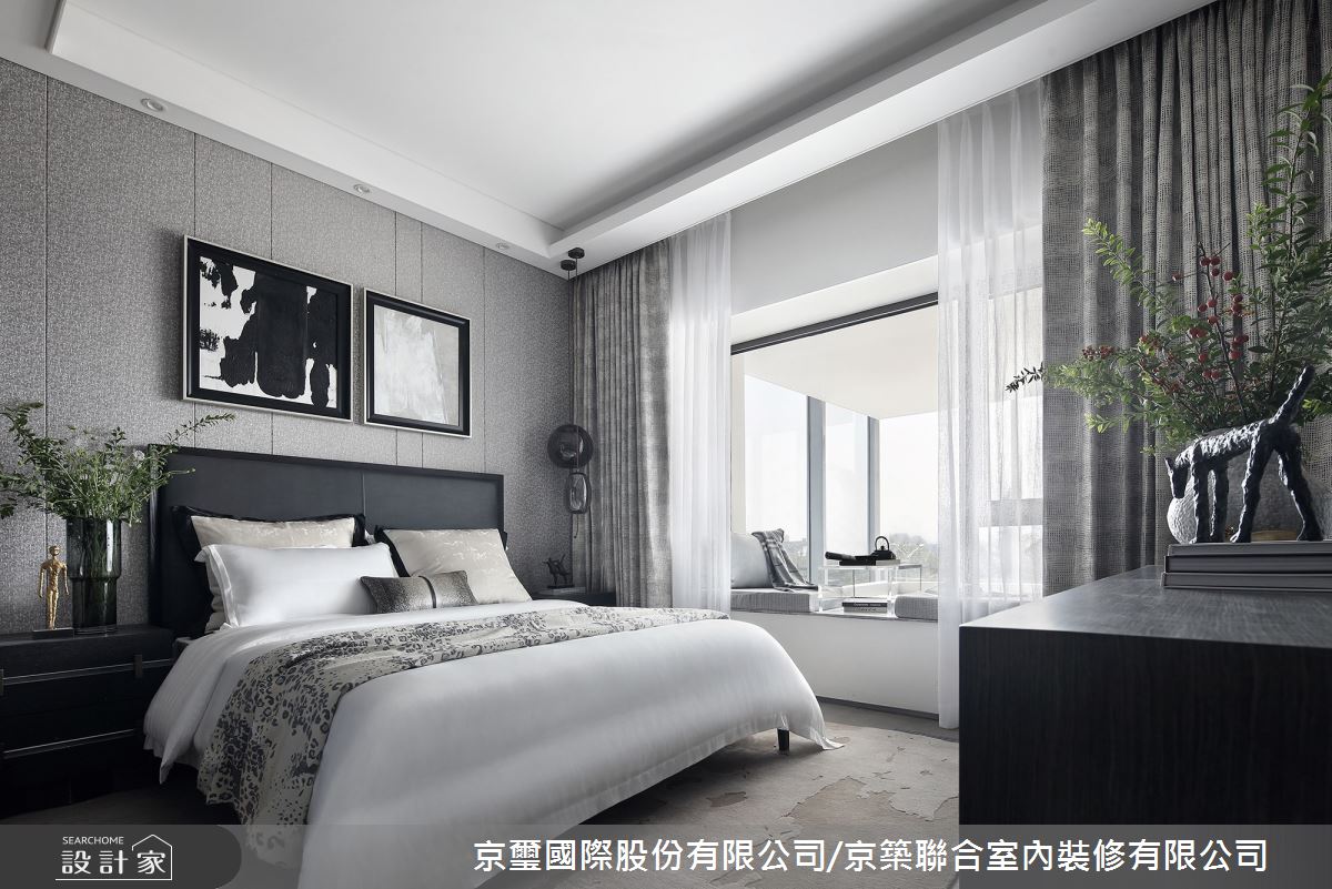42坪預售屋＿現代風臥室臥榻案例圖片＿京璽國際股份有限公司/京築聯合室內裝修有限公司＿京璽國際_藝術‧隨形_42坪現代風之11