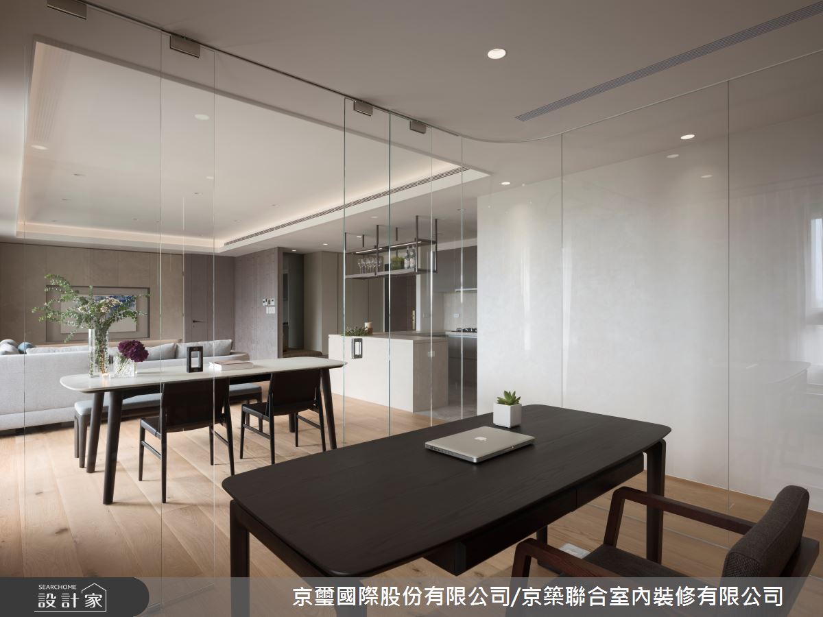 66坪新成屋(5年以下)＿混搭風書房案例圖片＿京璽國際股份有限公司/京築聯合室內裝修有限公司＿京璽國際_太平洋之森_66坪退休藝術宅邸之9