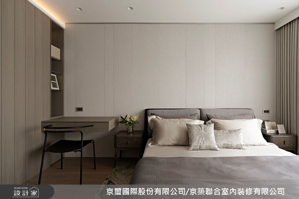 141坪毛胚屋＿現代簡約臥室客房案例圖片＿京璽國際股份有限公司/京築聯合室內裝修有限公司＿京璽國際_遠雄九五_141坪高端訂製生活綠意藝術宅邸之30