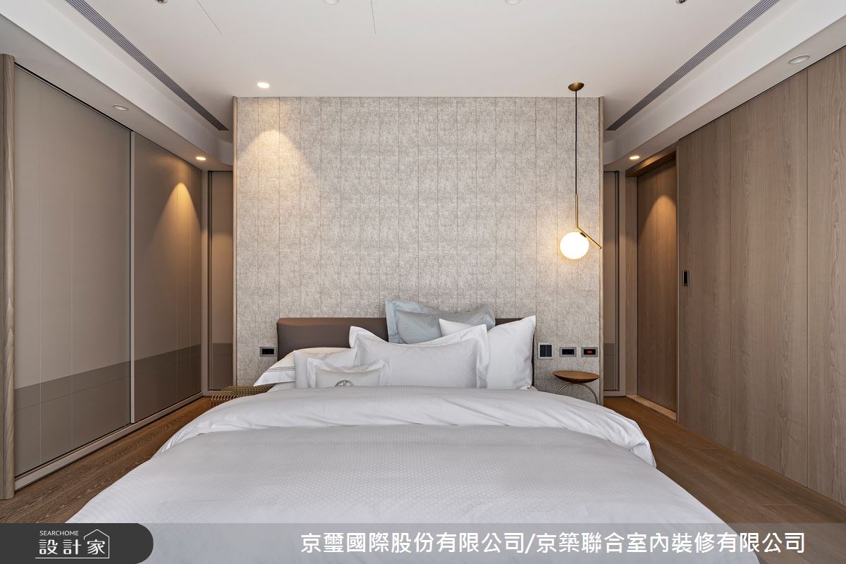 141坪毛胚屋＿現代簡約臥室案例圖片＿京璽國際股份有限公司/京築聯合室內裝修有限公司＿京璽國際_遠雄九五_141坪高端訂製生活綠意藝術宅邸之22