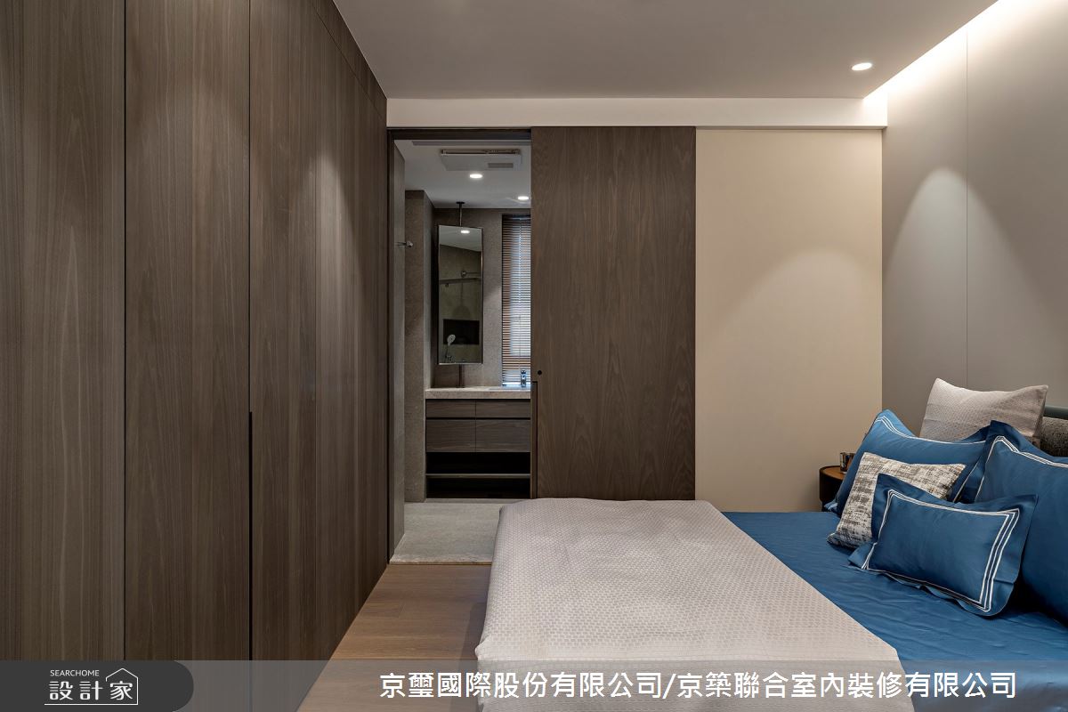 141坪毛胚屋＿現代簡約臥室客房案例圖片＿京璽國際股份有限公司/京築聯合室內裝修有限公司＿京璽國際_遠雄九五_141坪高端訂製生活綠意藝術宅邸之26
