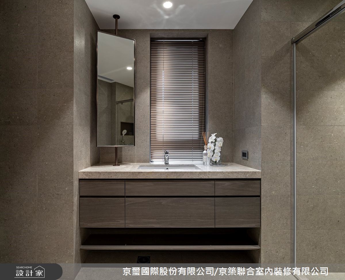 141坪毛胚屋＿現代簡約浴室案例圖片＿京璽國際股份有限公司/京築聯合室內裝修有限公司＿京璽國際_遠雄九五_141坪高端訂製生活綠意藝術宅邸之27