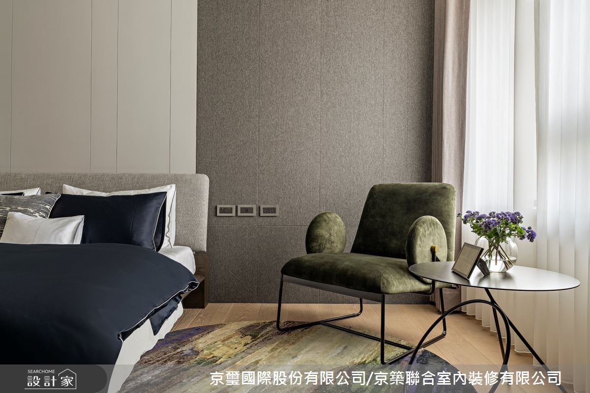 141坪毛胚屋＿現代簡約臥室客房案例圖片＿京璽國際股份有限公司/京築聯合室內裝修有限公司＿京璽國際_遠雄九五_141坪高端訂製生活綠意藝術宅邸之29