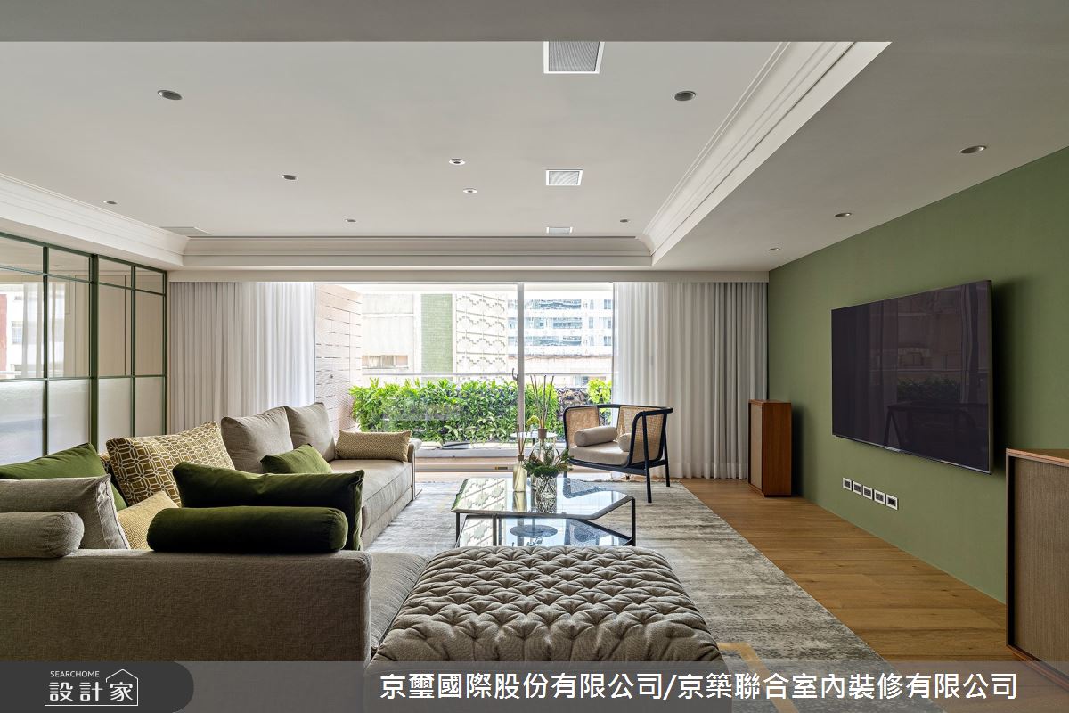 100坪老屋(16~30年)＿混搭風客廳陽台案例圖片＿京璽國際股份有限公司/京築聯合室內裝修有限公司＿京璽國際_國泰一品_100坪敦南林蔭異國宅邸之4