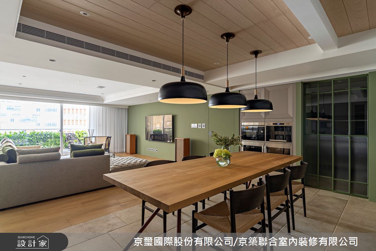 100坪老屋(16~30年)＿混搭風客廳餐廳案例圖片＿京璽國際股份有限公司/京築聯合室內裝修有限公司＿京璽國際_國泰一品_100坪敦南林蔭異國宅邸之9