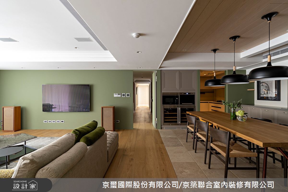 100坪老屋(16~30年)＿混搭風客廳餐廳廚房案例圖片＿京璽國際股份有限公司/京築聯合室內裝修有限公司＿京璽國際_國泰一品_100坪敦南林蔭異國宅邸之15