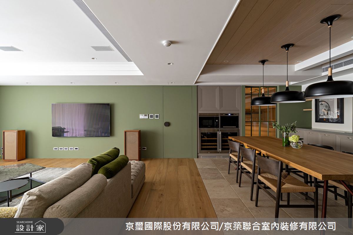 100坪老屋(16~30年)＿混搭風客廳餐廳廚房案例圖片＿京璽國際股份有限公司/京築聯合室內裝修有限公司＿京璽國際_國泰一品_100坪敦南林蔭異國宅邸之16
