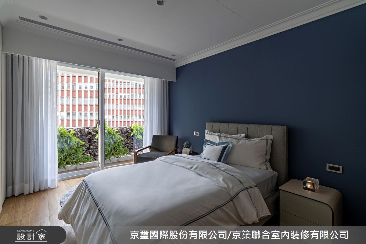 100坪老屋(16~30年)＿混搭風臥室陽台案例圖片＿京璽國際股份有限公司/京築聯合室內裝修有限公司＿京璽國際_國泰一品_100坪敦南林蔭異國宅邸之26