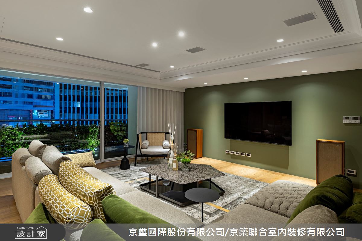 100坪老屋(16~30年)＿混搭風客廳陽台案例圖片＿京璽國際股份有限公司/京築聯合室內裝修有限公司＿京璽國際_國泰一品_100坪敦南林蔭異國宅邸之31