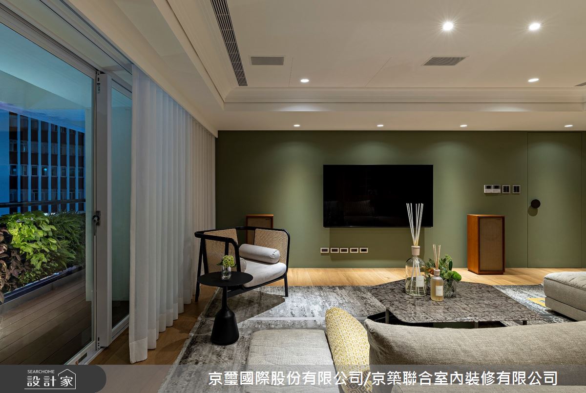 100坪老屋(16~30年)＿混搭風客廳陽台案例圖片＿京璽國際股份有限公司/京築聯合室內裝修有限公司＿京璽國際_國泰一品_100坪敦南林蔭異國宅邸之32