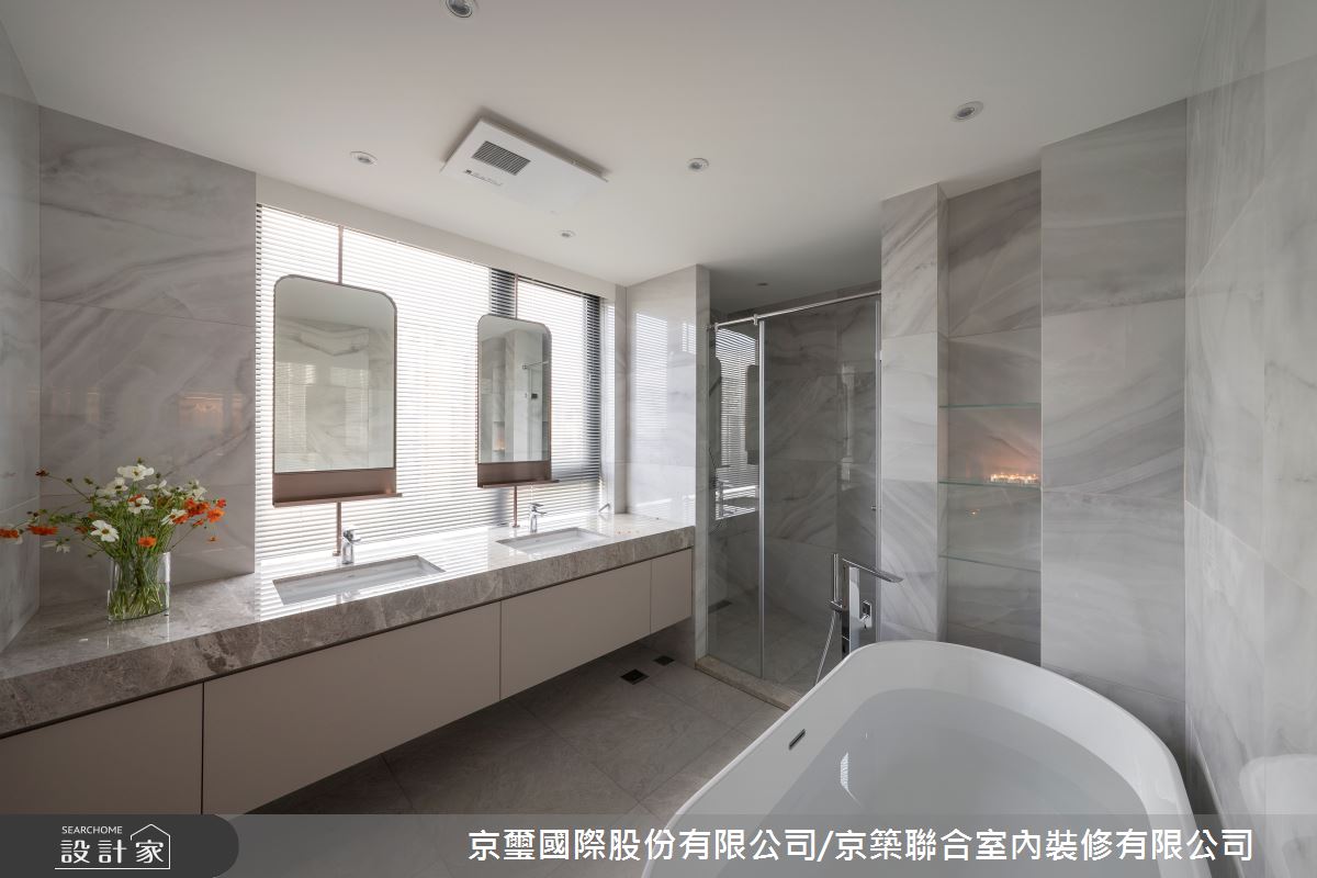 131坪毛胚屋＿混搭風浴室案例圖片＿京璽國際股份有限公司/京築聯合室內裝修有限公司＿京璽國際_遠雄九五_131坪藝術宅之21