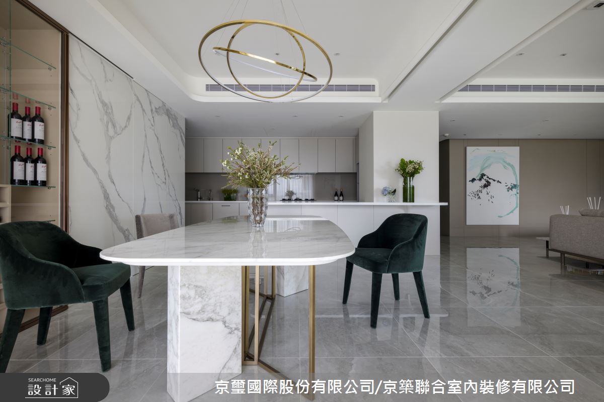 131坪毛胚屋＿混搭風餐廳廚房案例圖片＿京璽國際股份有限公司/京築聯合室內裝修有限公司＿京璽國際_遠雄九五_131坪藝術宅之11