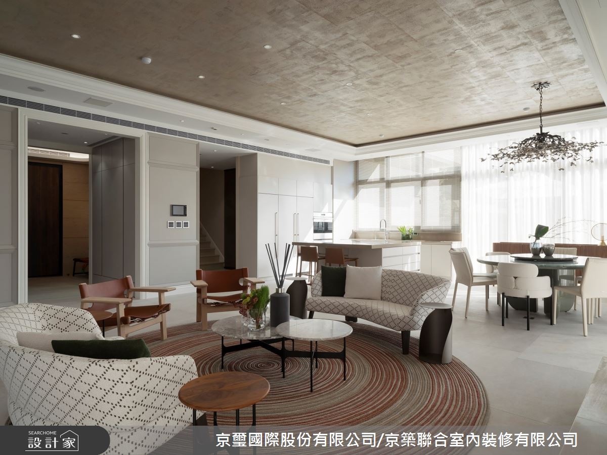 1000坪新成屋(5年以下)＿混搭風客廳案例圖片＿京璽國際股份有限公司/京築聯合室內裝修有限公司＿京璽國際_Farm House台北景觀別墅_1000坪之7