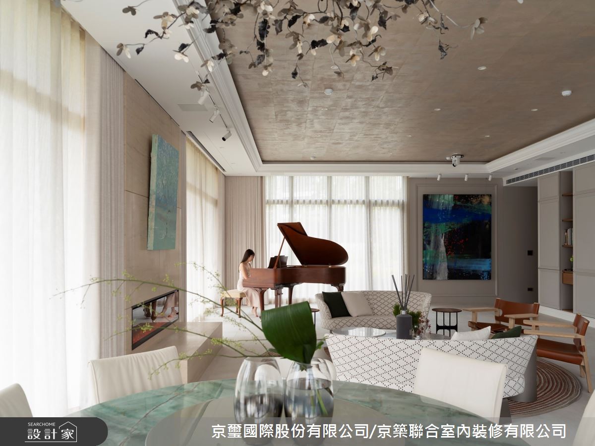 1000坪新成屋(5年以下)＿混搭風客廳案例圖片＿京璽國際股份有限公司/京築聯合室內裝修有限公司＿京璽國際_Farm House台北景觀別墅_1000坪之10