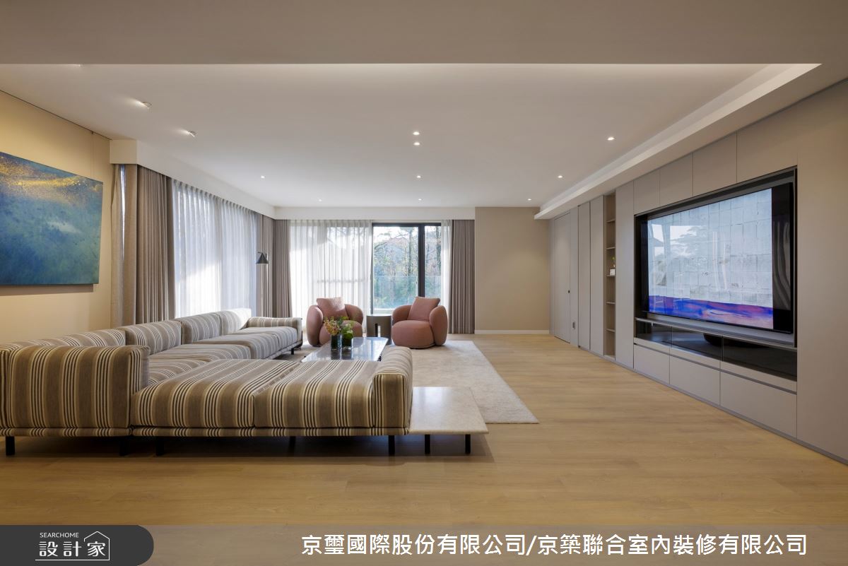 1000坪新成屋(5年以下)＿混搭風客廳案例圖片＿京璽國際股份有限公司/京築聯合室內裝修有限公司＿京璽國際_Farm House台北景觀別墅_1000坪之27