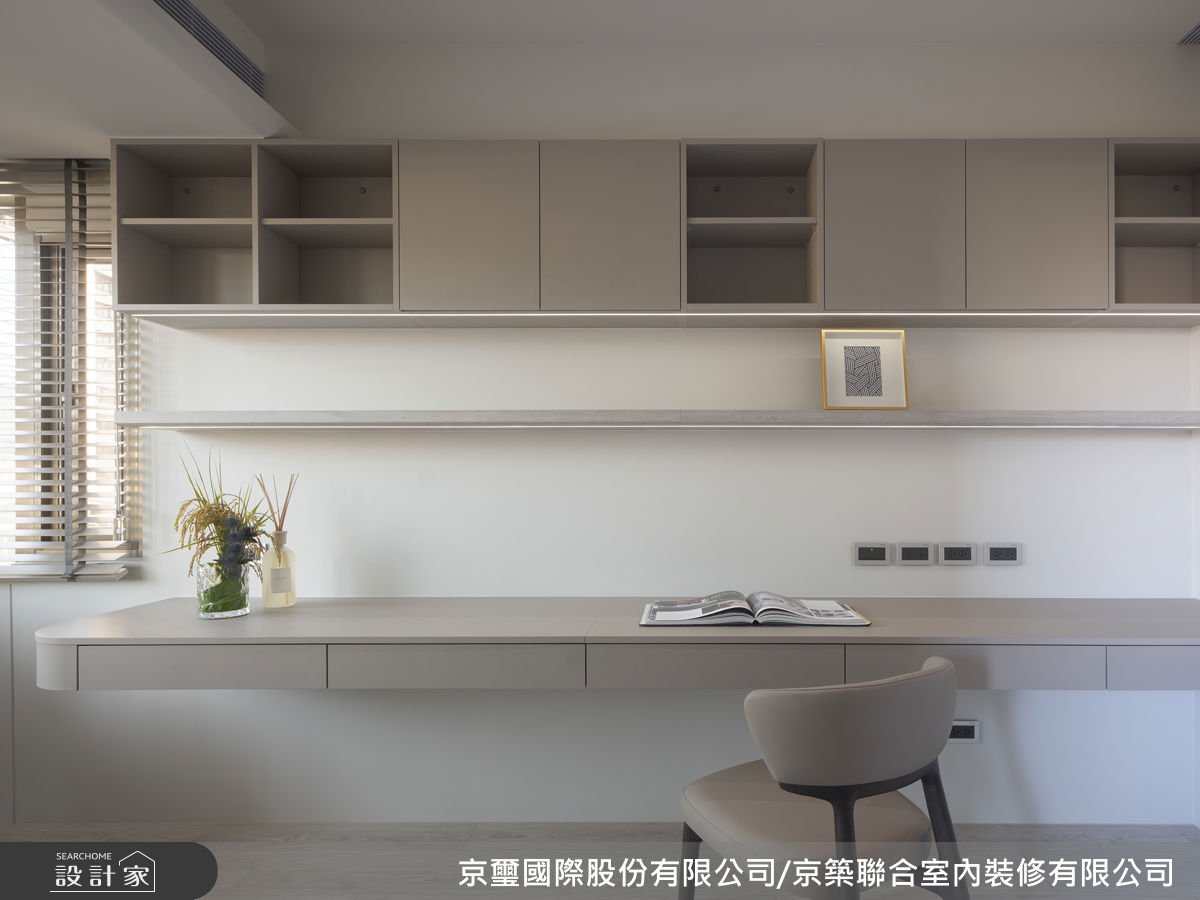 40坪老屋(31~40年)＿現代簡約風書房案例圖片＿京璽國際股份有限公司/京築聯合室內裝修有限公司＿京璽國際_松德路_40坪現代簡約風之12