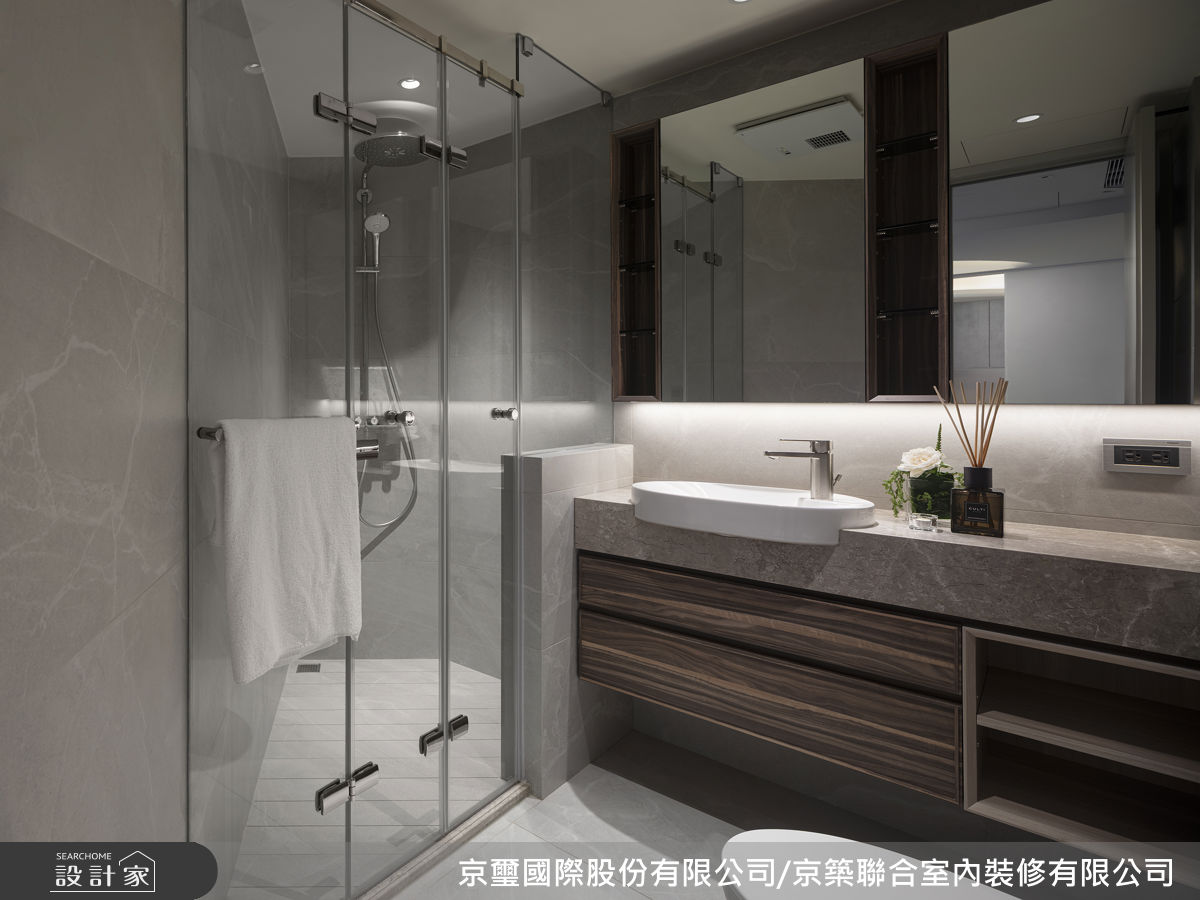 40坪老屋(31~40年)＿現代簡約風浴室案例圖片＿京璽國際股份有限公司/京築聯合室內裝修有限公司＿京璽國際_松德路_40坪現代簡約風之19
