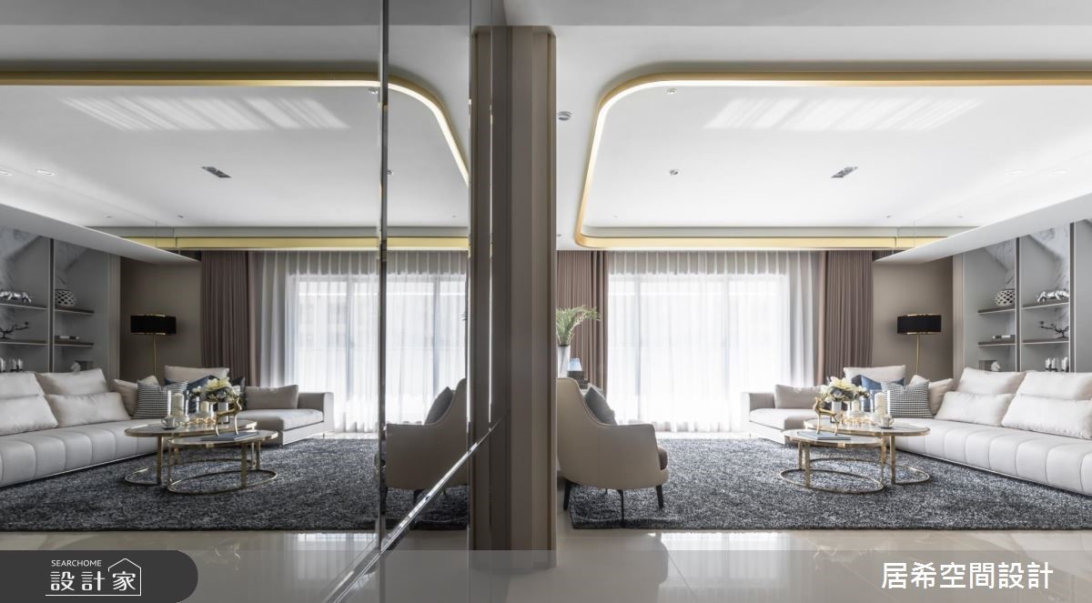 52坪新成屋(5年以下)＿奢華風客廳案例圖片＿居希室內設計有限公司＿居希_01之7