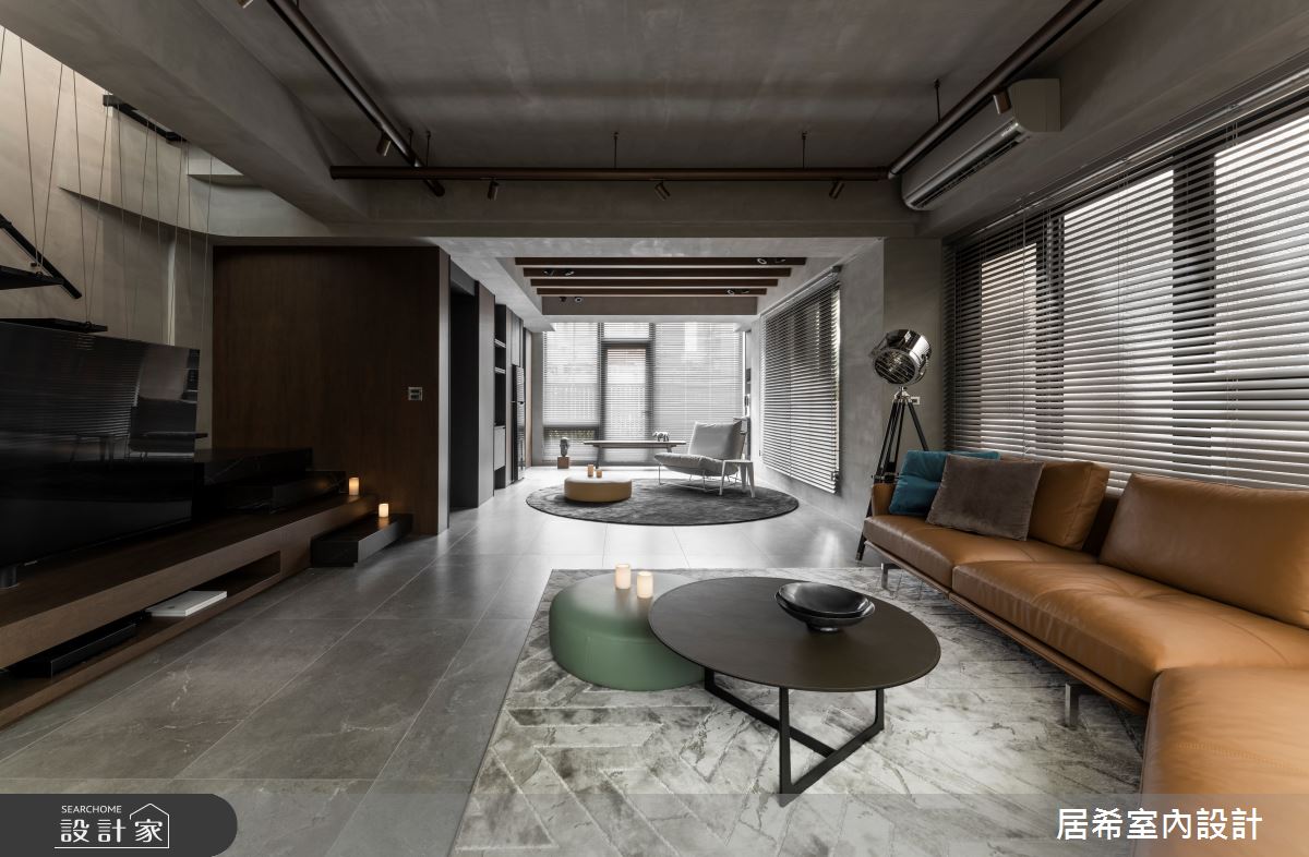 92坪新成屋(5年以下)＿工業風客廳案例圖片＿居希室內設計有限公司＿居希_08之2