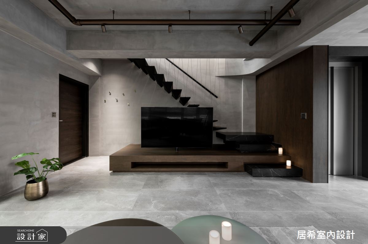 92坪新成屋(5年以下)＿工業風客廳案例圖片＿居希室內設計有限公司＿居希_08之5