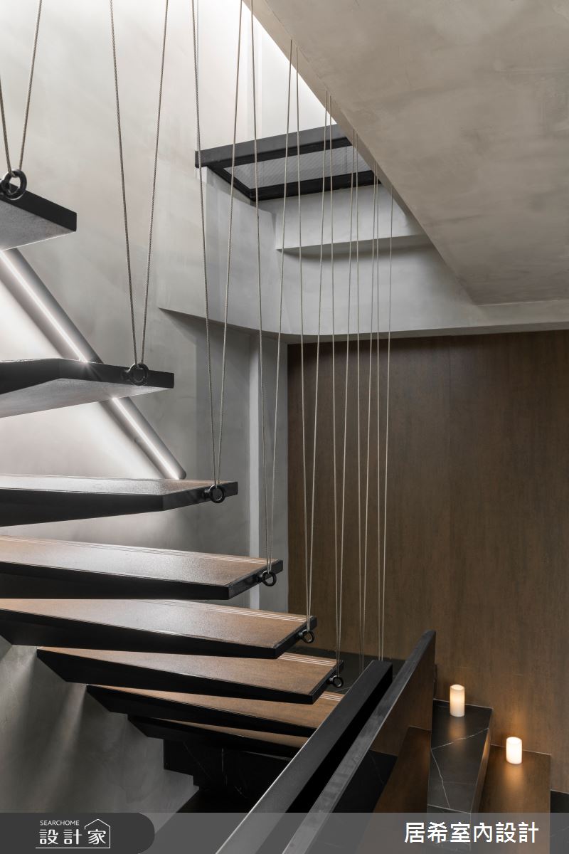92坪新成屋(5年以下)＿工業風樓梯案例圖片＿居希室內設計有限公司＿居希_08之10