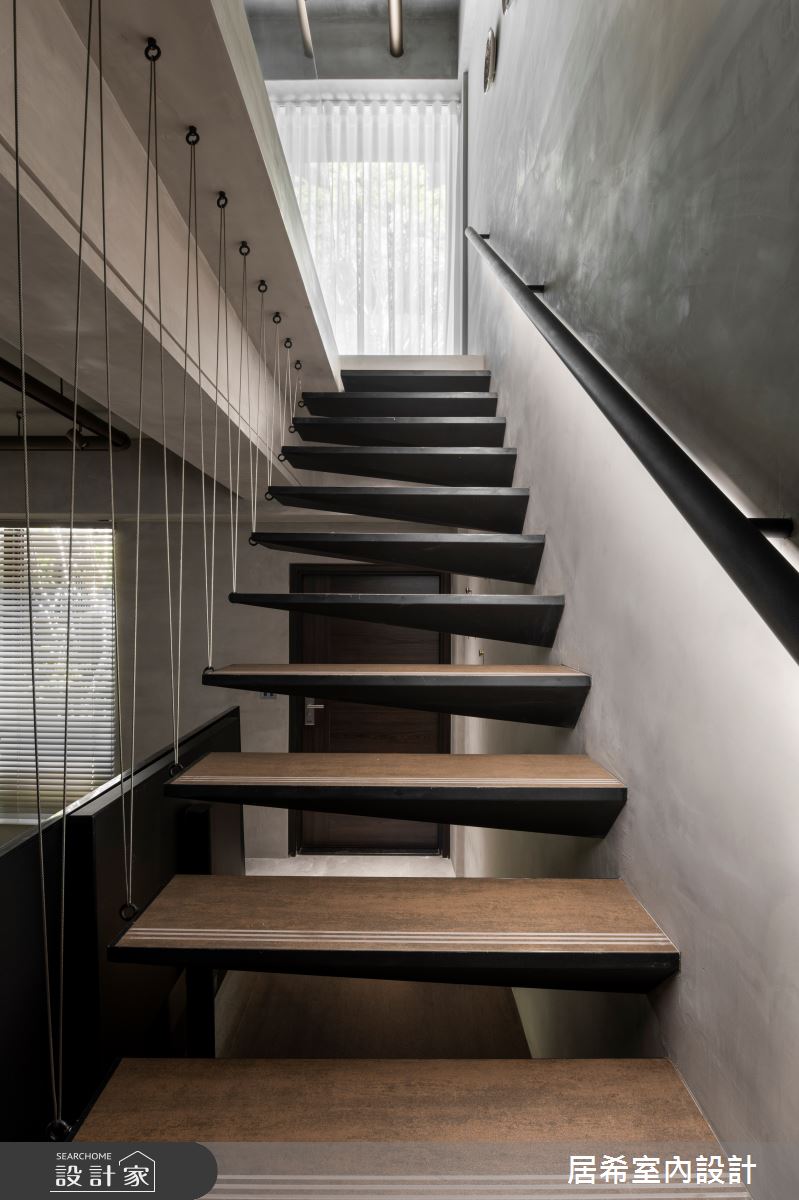 92坪新成屋(5年以下)＿工業風樓梯案例圖片＿居希室內設計有限公司＿居希_08之11