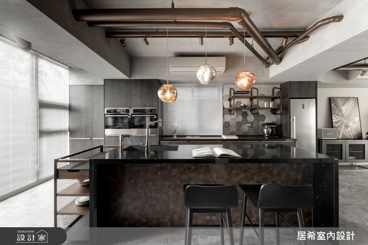 92坪新成屋(5年以下)＿工業風吧檯案例圖片＿居希室內設計有限公司＿居希_08之19