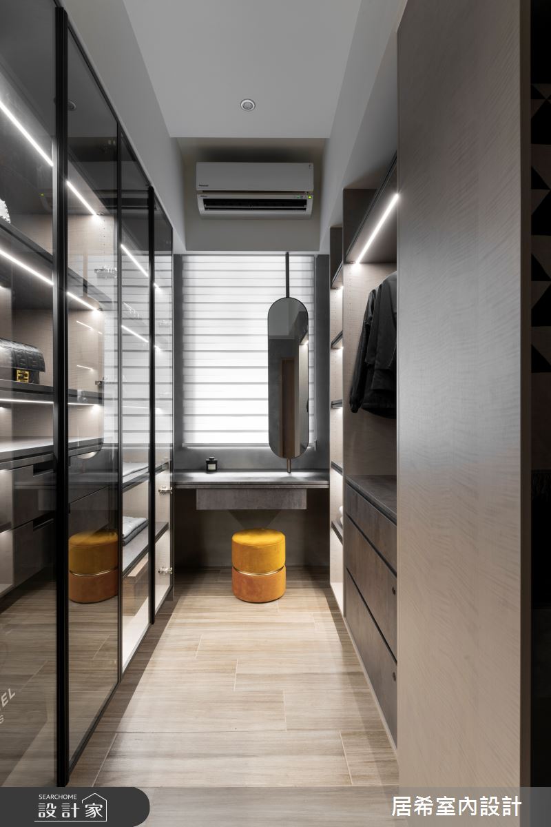 92坪新成屋(5年以下)＿工業風更衣間案例圖片＿居希室內設計有限公司＿居希_08之25