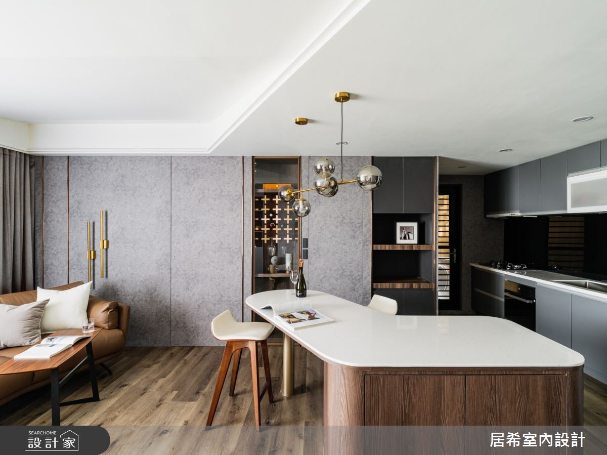 19坪新成屋(5年以下)＿現代風客廳餐廳廚房吧檯案例圖片＿居希室內設計有限公司＿居希_22之6