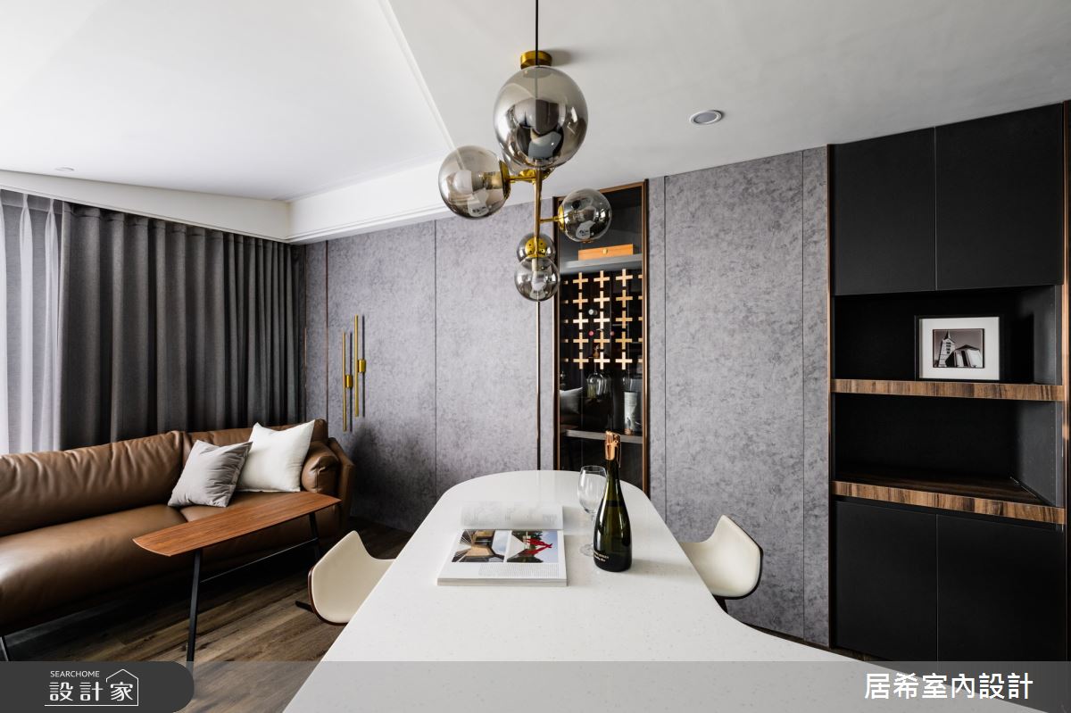 19坪新成屋(5年以下)＿現代風客廳餐廳吧檯案例圖片＿居希室內設計有限公司＿居希_22之15