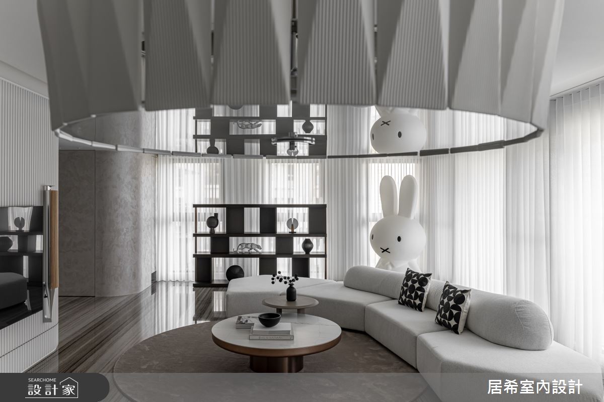 80坪新成屋(5年以下)＿法式現代風客廳案例圖片＿居希室內設計有限公司＿居希_29之10