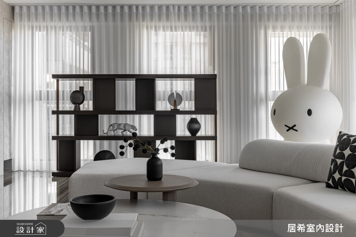 80坪新成屋(5年以下)＿法式現代風客廳案例圖片＿居希室內設計有限公司＿居希_29之11