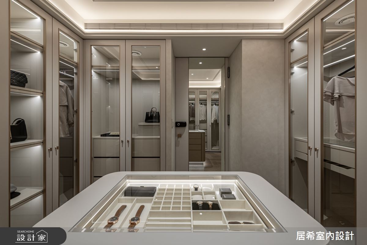 80坪新成屋(5年以下)＿法式現代風更衣間案例圖片＿居希室內設計有限公司＿居希_29之16