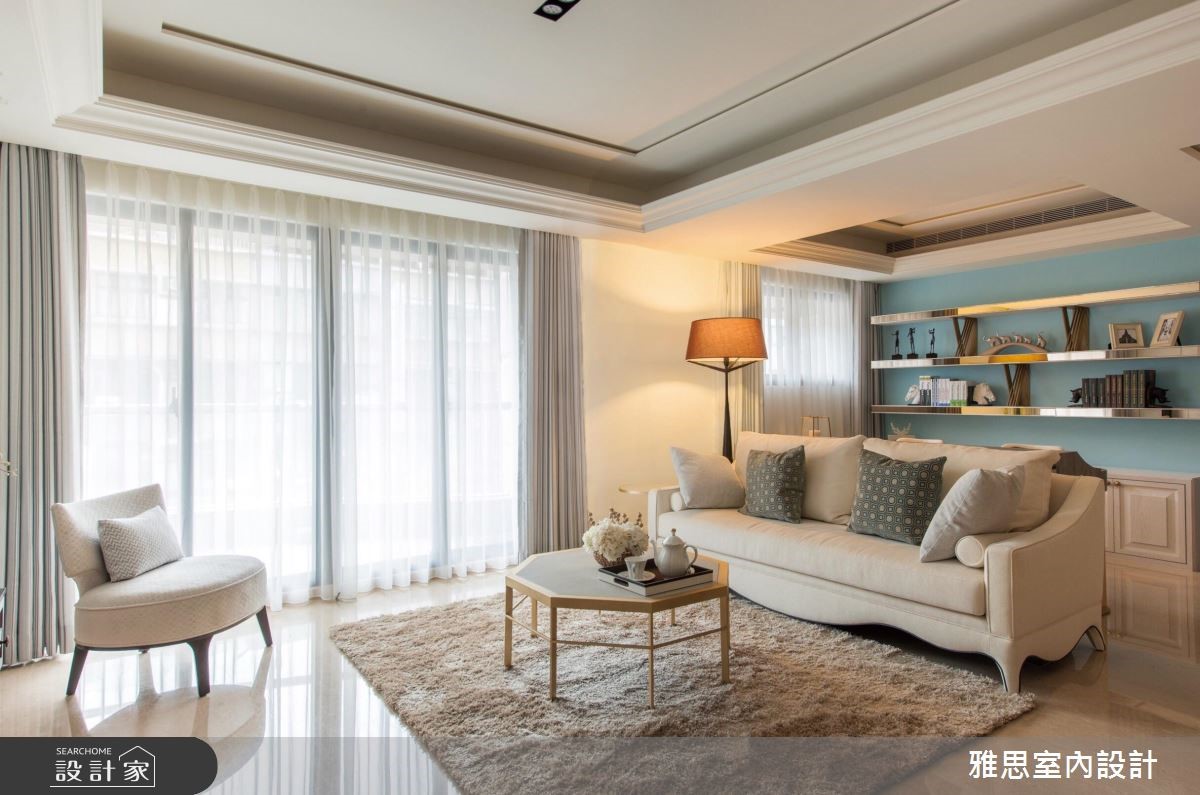 48坪新成屋(5年以下)＿新古典客廳案例圖片＿雅思室內裝修有限公司＿雅思_03之1