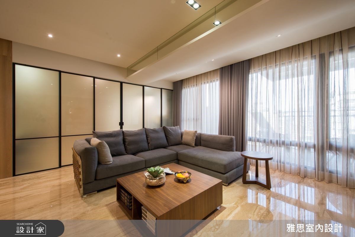 90坪新成屋(5年以下)＿現代風客廳案例圖片＿雅思室內裝修有限公司＿雅思_04之2