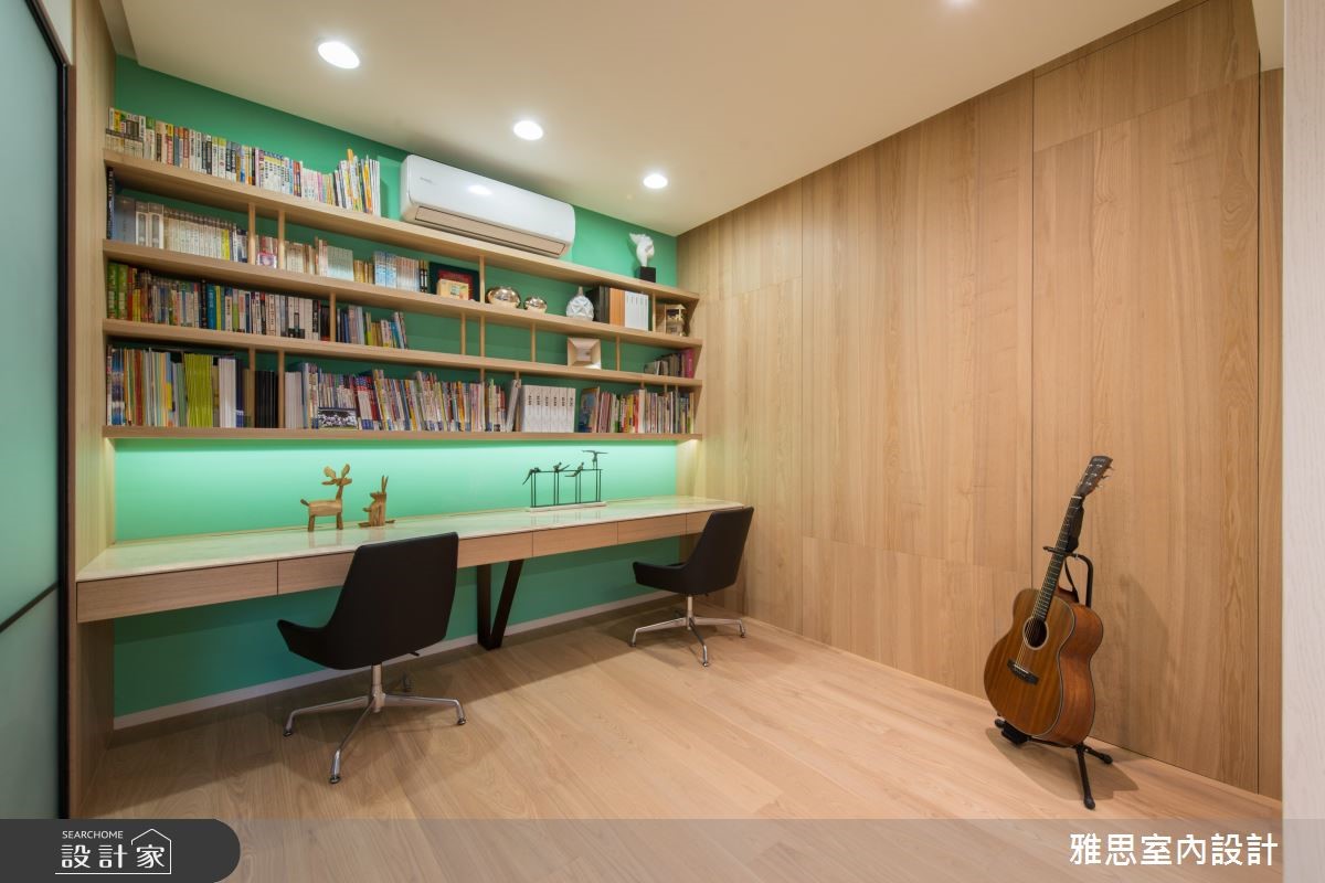 90坪新成屋(5年以下)＿現代風書房案例圖片＿雅思室內裝修有限公司＿雅思_04之5