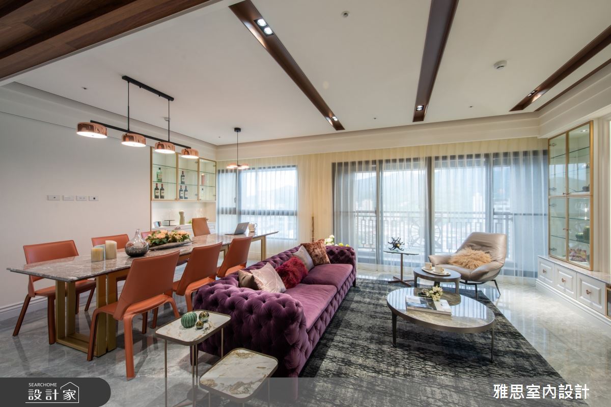 75坪新成屋(5年以下)＿美式風客廳餐廳案例圖片＿雅思室內裝修有限公司＿雅思_17之10