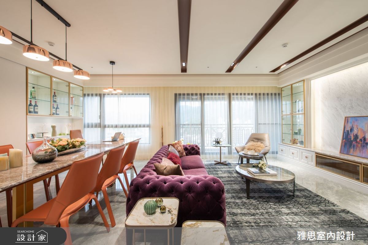 75坪新成屋(5年以下)＿美式風客廳餐廳案例圖片＿雅思室內裝修有限公司＿雅思_17之9