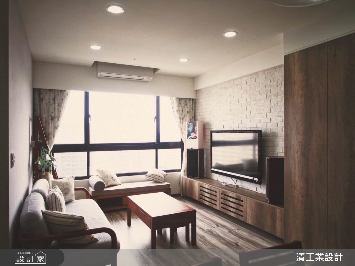 30坪新成屋(5年以下)＿混搭風客廳案例圖片＿清工業設計＿清工業_01之10
