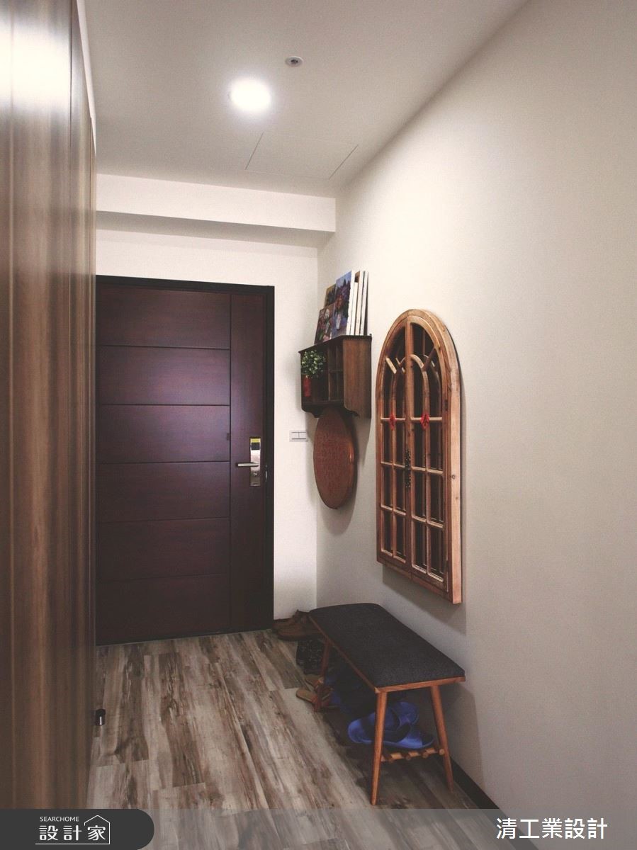 30坪新成屋(5年以下)＿混搭風玄關案例圖片＿清工業設計＿清工業_01之2