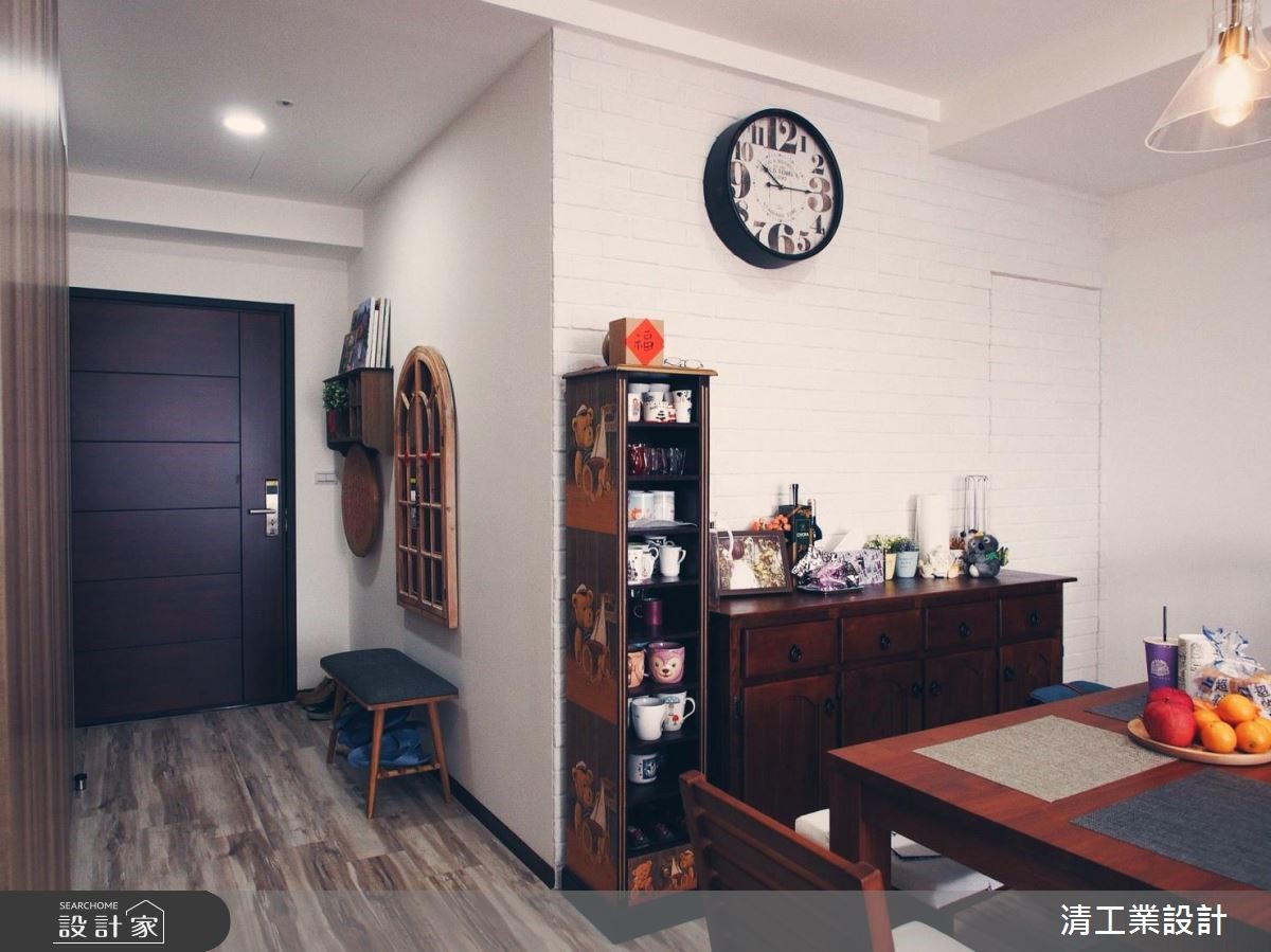 30坪新成屋(5年以下)＿混搭風玄關餐廳案例圖片＿清工業設計＿清工業_01之3