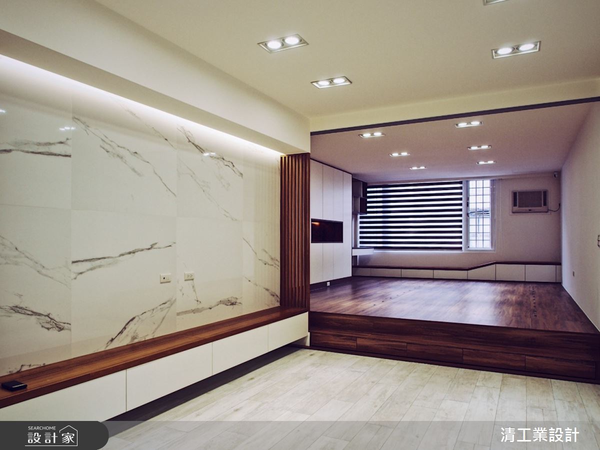 40坪老屋(31~40年)＿混搭風客廳案例圖片＿清工業設計＿清工業_05之10