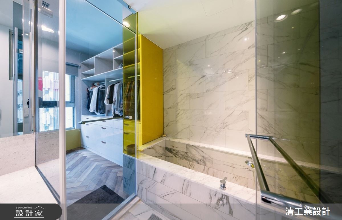25坪新成屋(5年以下)＿現代風更衣間浴室案例圖片＿清工業設計＿清工業_07之7