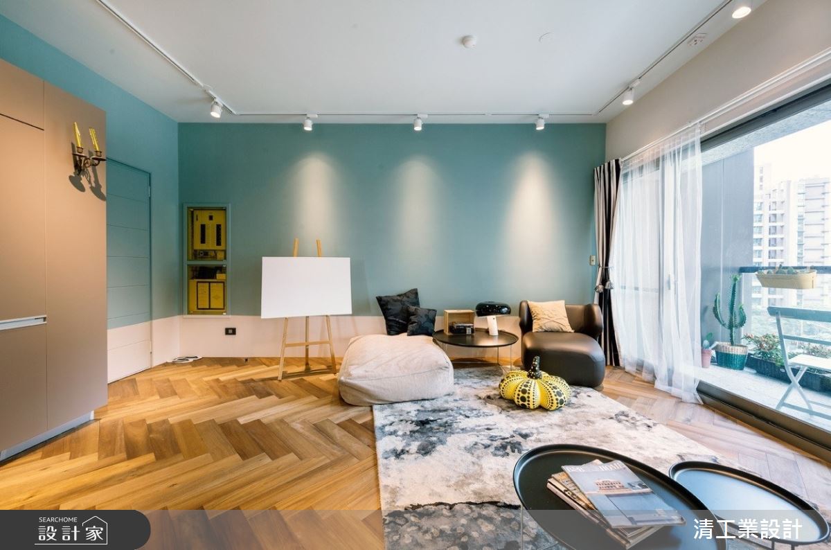 25坪新成屋(5年以下)＿現代風客廳案例圖片＿清工業設計＿清工業_07之1