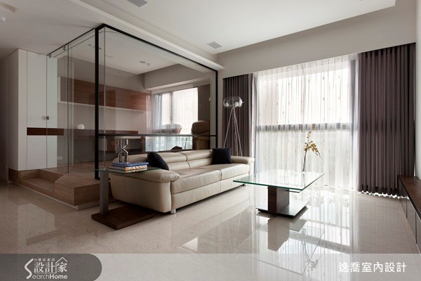 28坪＿現代風客廳案例圖片＿逸喬室內設計＿逸喬_向量光景之1