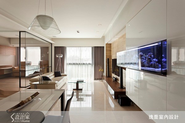 28坪＿現代風客廳案例圖片＿逸喬室內設計＿逸喬_向量光景之4