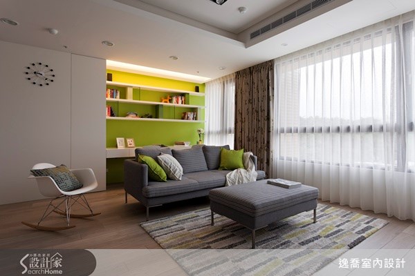 25坪新成屋(5年以下)＿現代風客廳案例圖片＿逸喬室內設計＿逸喬_彩遊空間 Color fantacy之5