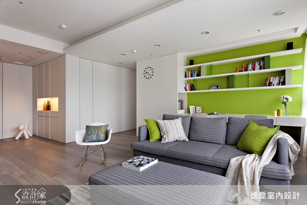 25坪新成屋(5年以下)＿現代風客廳案例圖片＿逸喬室內設計＿逸喬_彩遊空間 Color fantacy之6